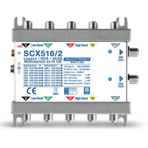 LEM SCX516/2EWO - Multischalter 5× EingängeMultischalter 5× Eingänge – 5× Ausgänge– 5× Ausgänge