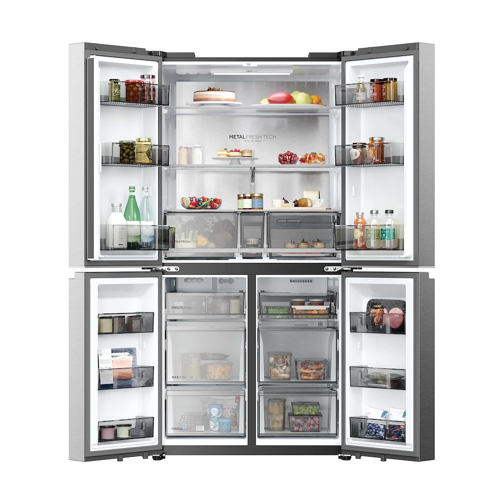 HAIER HCR59F18DNMM - 4-türiger NoFrost Kühlschrank 706L Inox