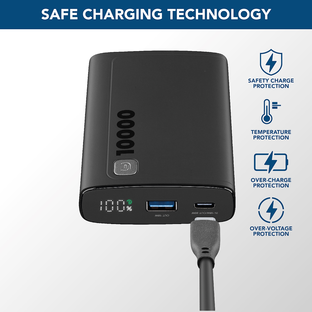 CELLULAR LINE PBDISPL01PD10000K - Tragbare Powerbank 10000mAh