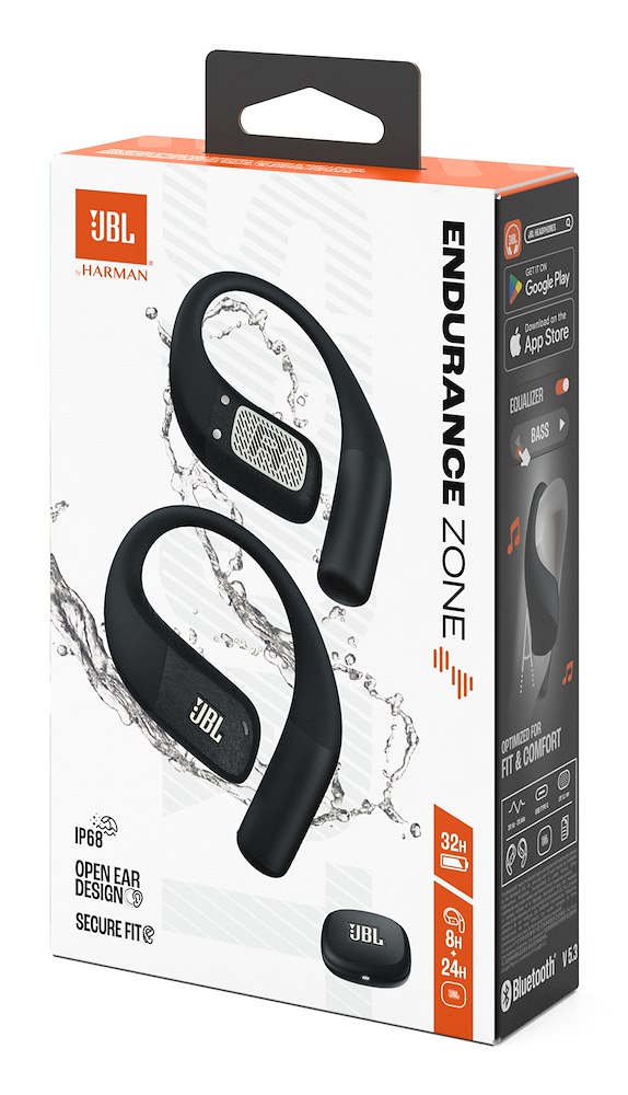 JBL JBLENDUZONEBLKG - Sports Earbuds True Wireless Schwarz-Grau