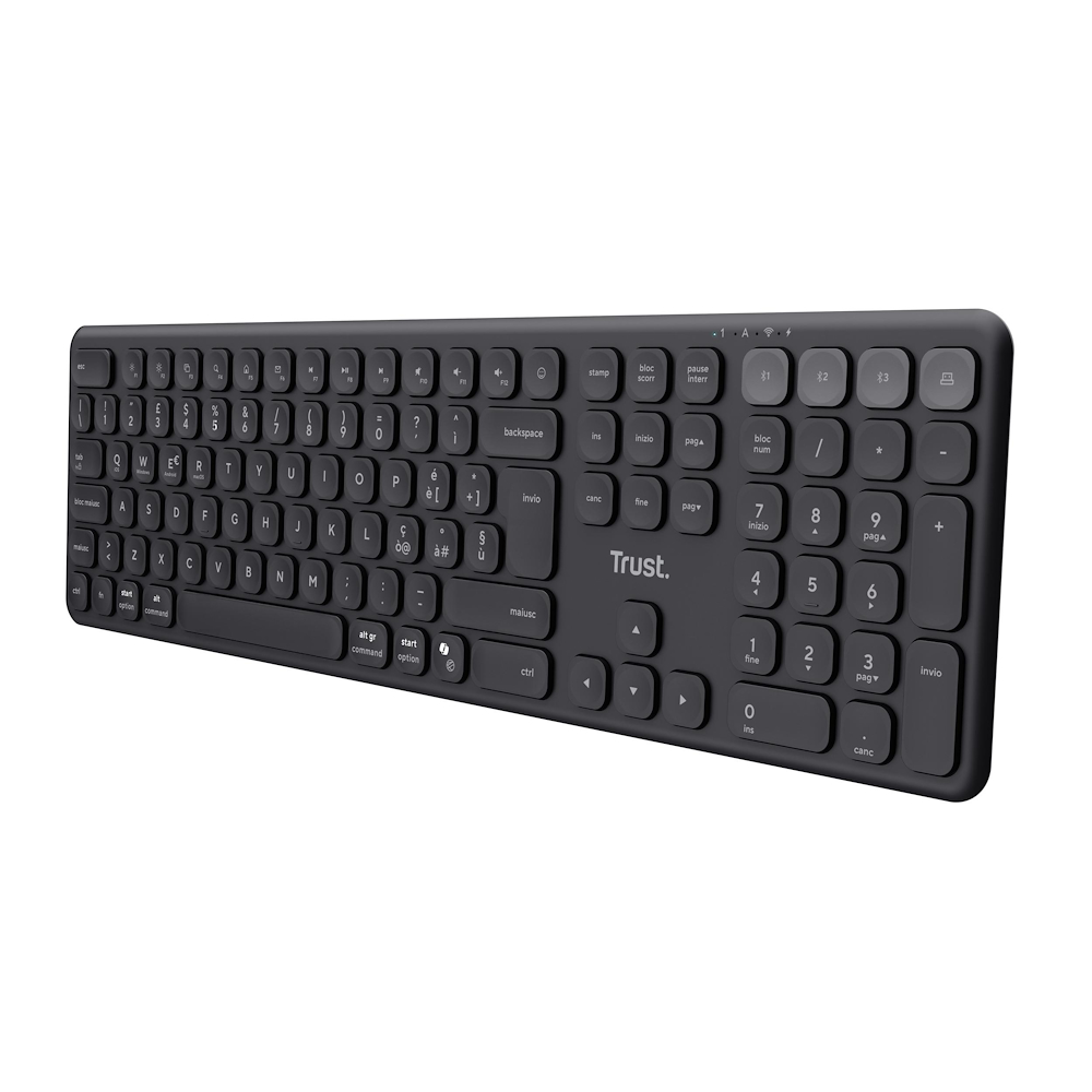 TRUST 25633 - Trust Vaiya Wireless Tastatur für mehrere Geräte