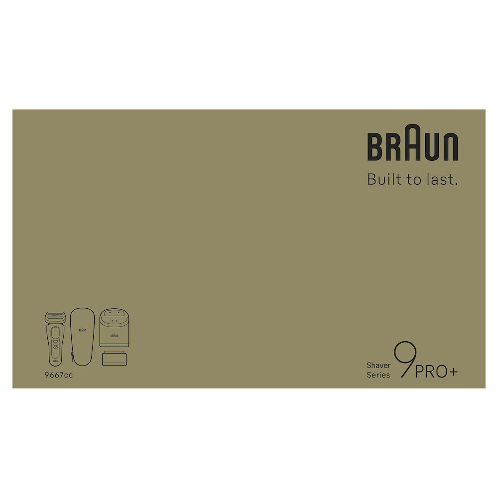 BRAUN 9667CC - Elektrorasierer Silber