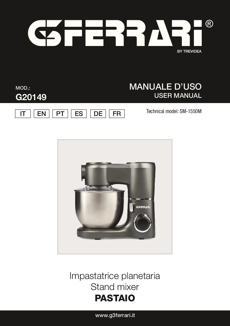 G3 FERRARI G20149 - Küchenmaschine 1800W 7L