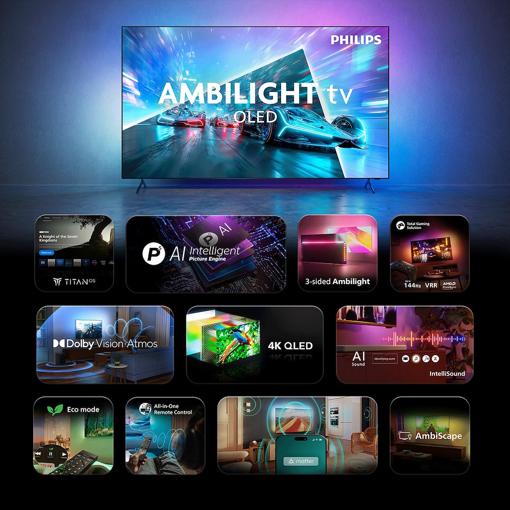 PHILIPS 65OLED761 - OLED TV 65" 4K UHD Ambilight