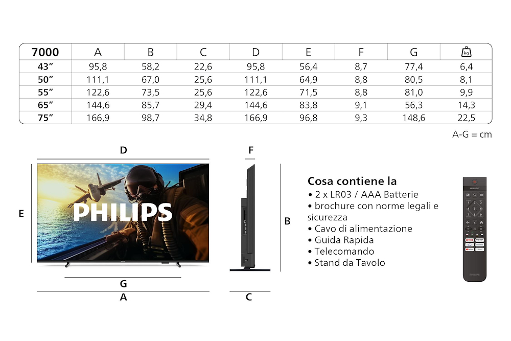PHILIPS 55PUS7000 - LED TV 55" UHD 4K