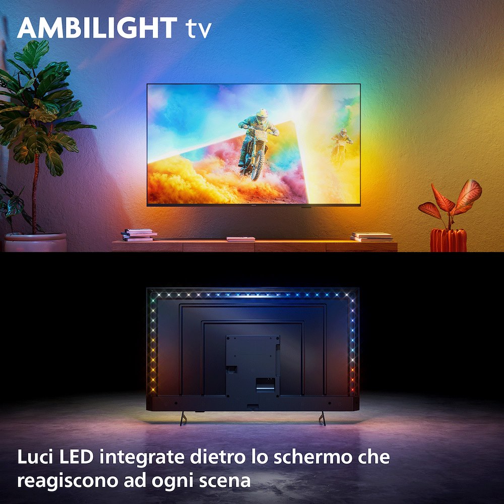 PHILIPS 43PQS8501 0761229 TV QLED 43"UHD 4K DVBT2/S2 SMART TITAN AMBILIGHT