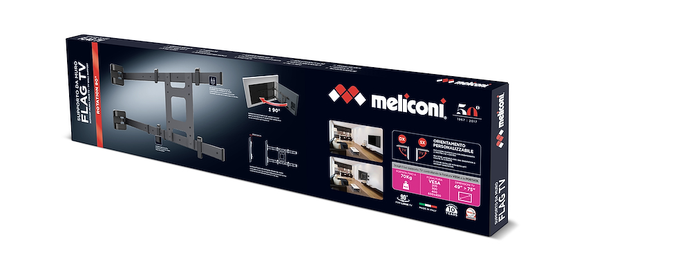MELICONI 480872 - TV-Halterung 50-75" max. 70 kg