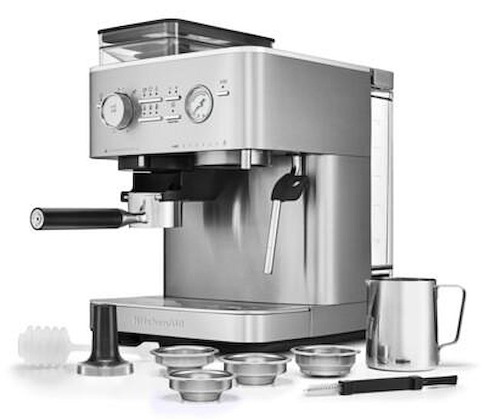 KITCHENAID 5KES6551ESX - Espressomaschine mit Kaffeemühle halbautomatisch
