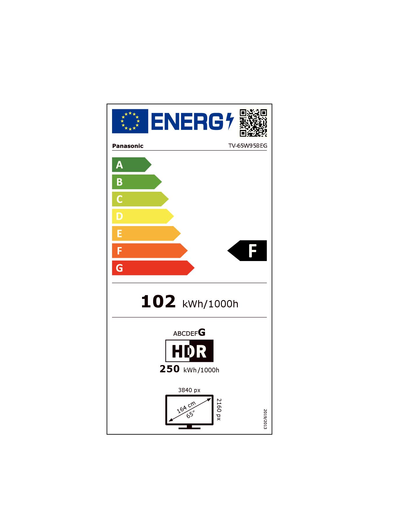 PANASONIC TV65W95BEG 0728020 TV MINILED 65"UHD 4K DVBT2/S2 SMART FIRE TV