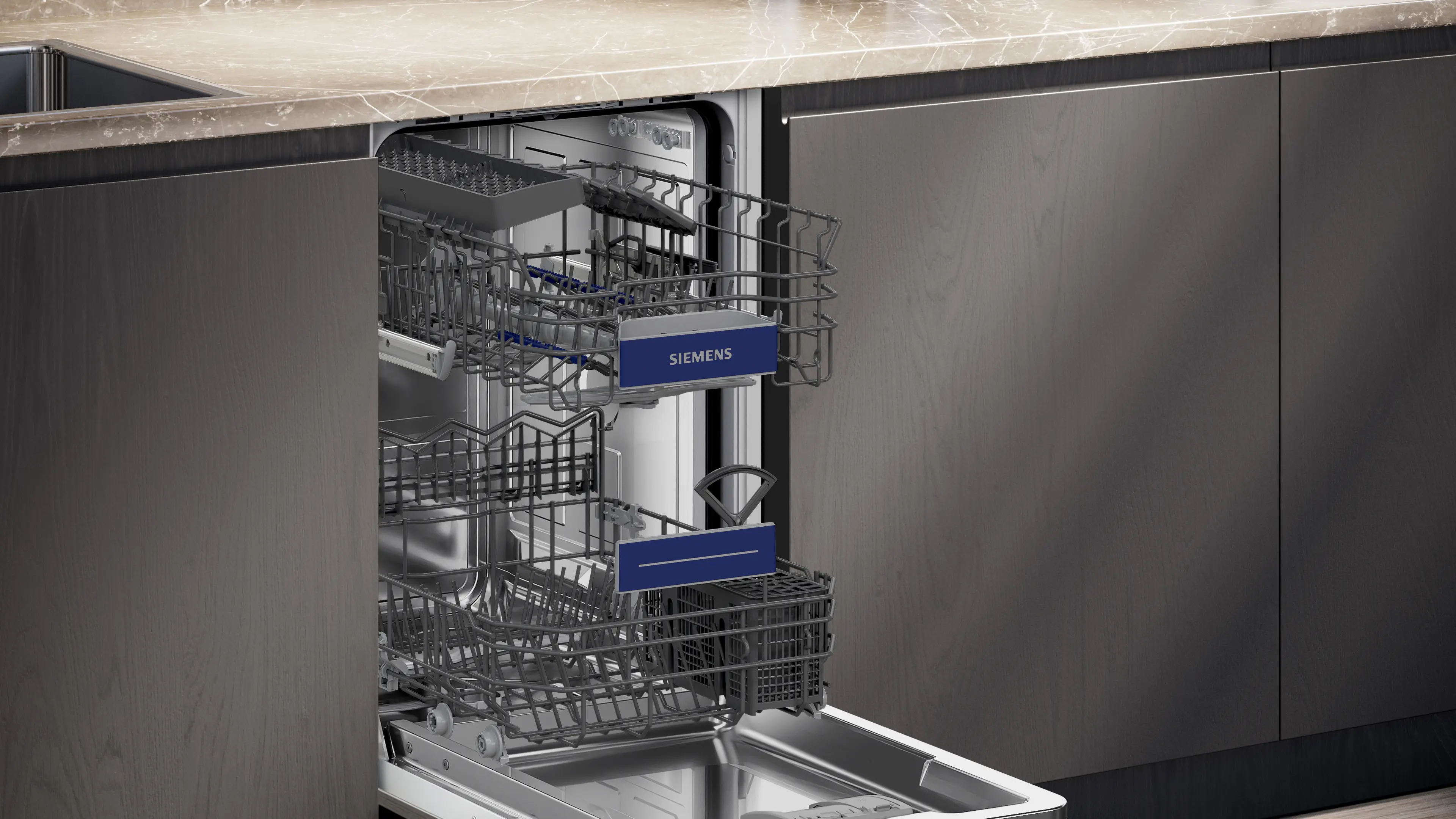 Siemens SR53ES02LD - iQ300 teilintegrierter Geschirrspüler 45 cm