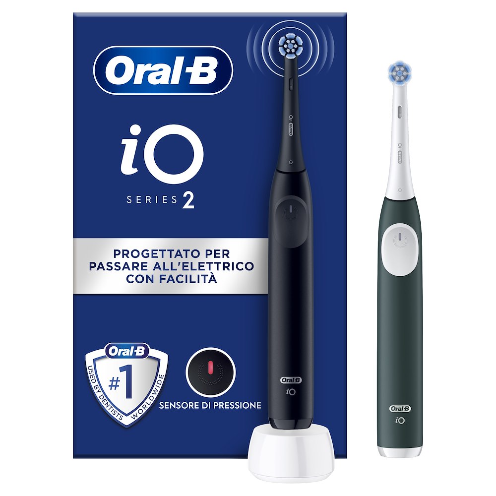 ORAL-B IO2DUONEROVERDE - SPAZZOLINO ELETTRICO NERO VERDE