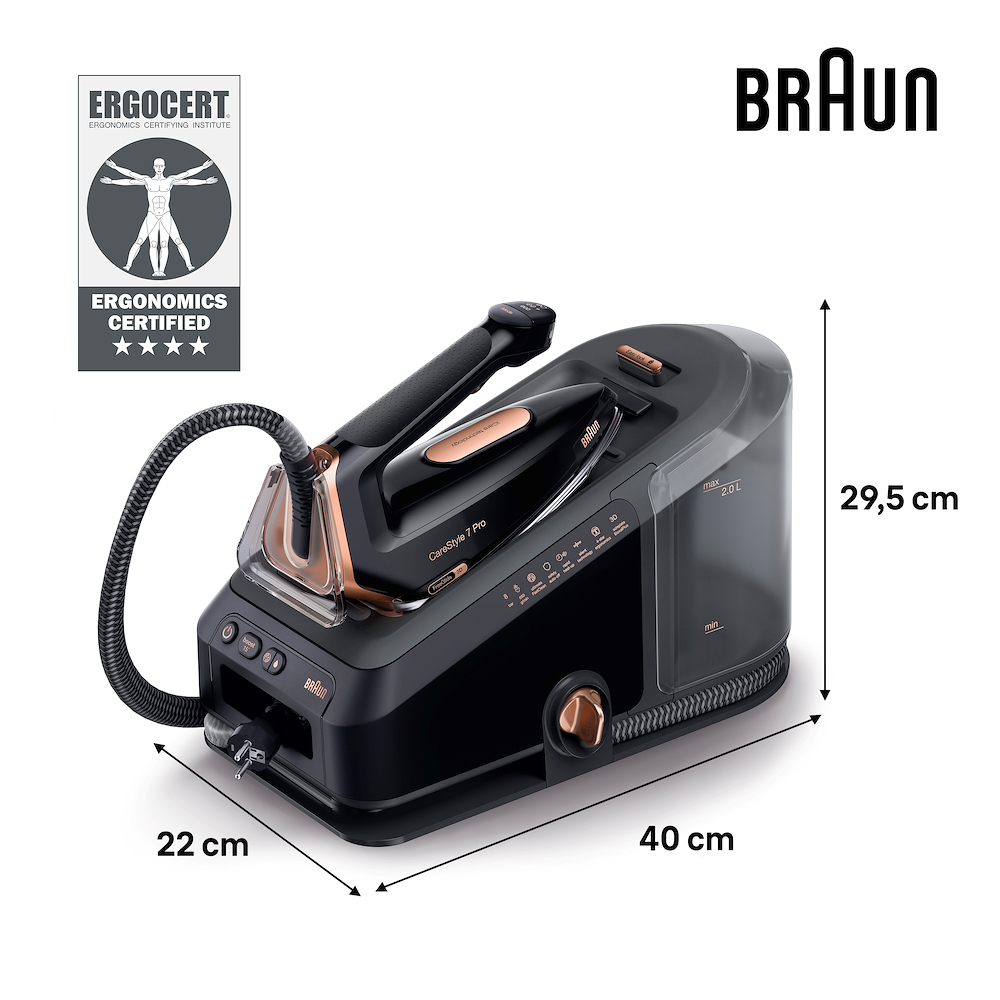 BRAUN IS7286BK - Braun CareStyle 7 Pro Dampfbügelstation IS7286BK