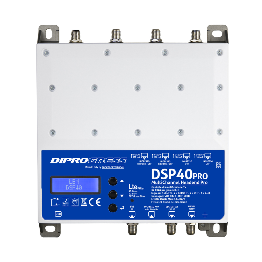 LEM DSP40PRO - DSP40PRO Programmierbarer Kanalverstärker