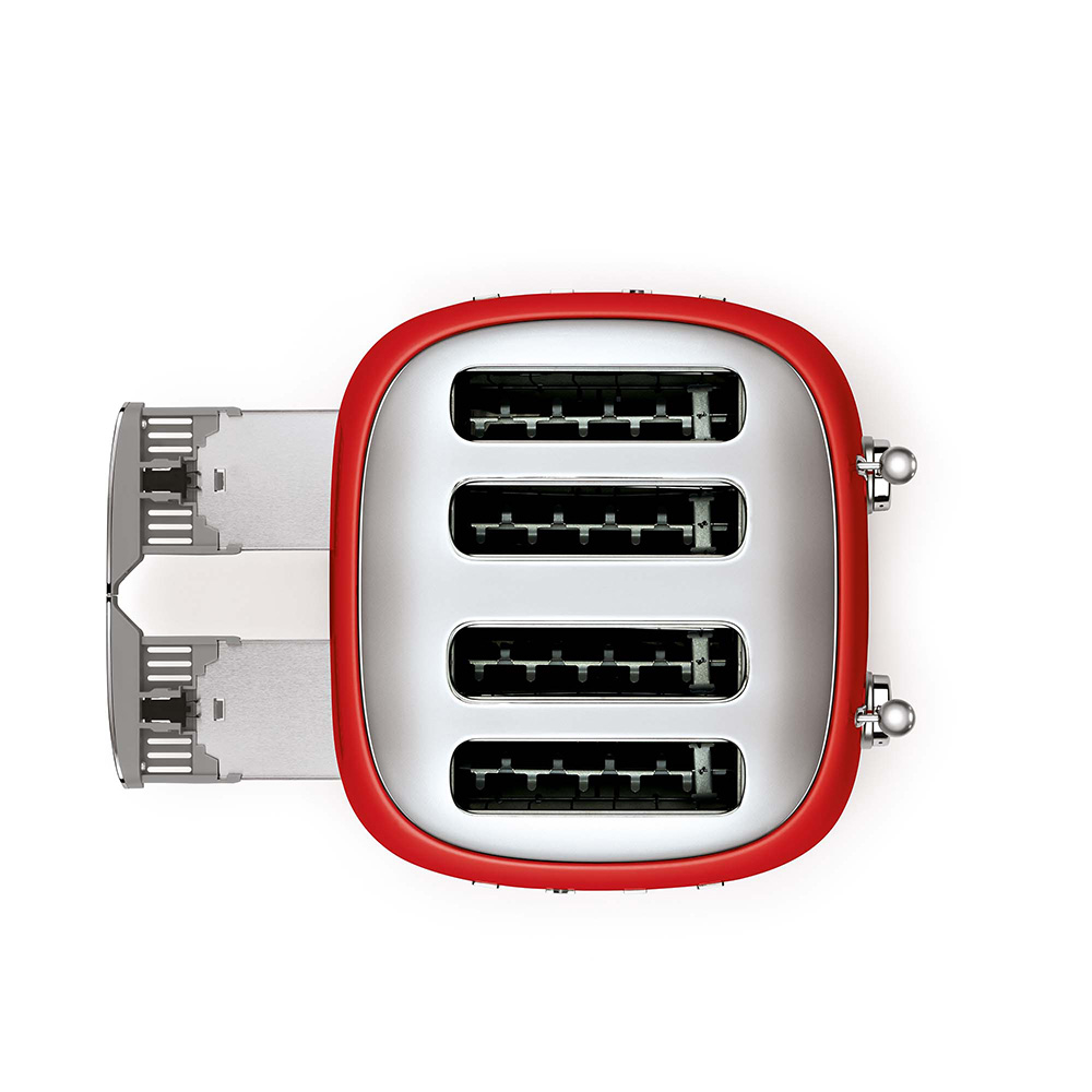 SMEG TSF03RDEU - 50's Style Toaster Rot Glänzend