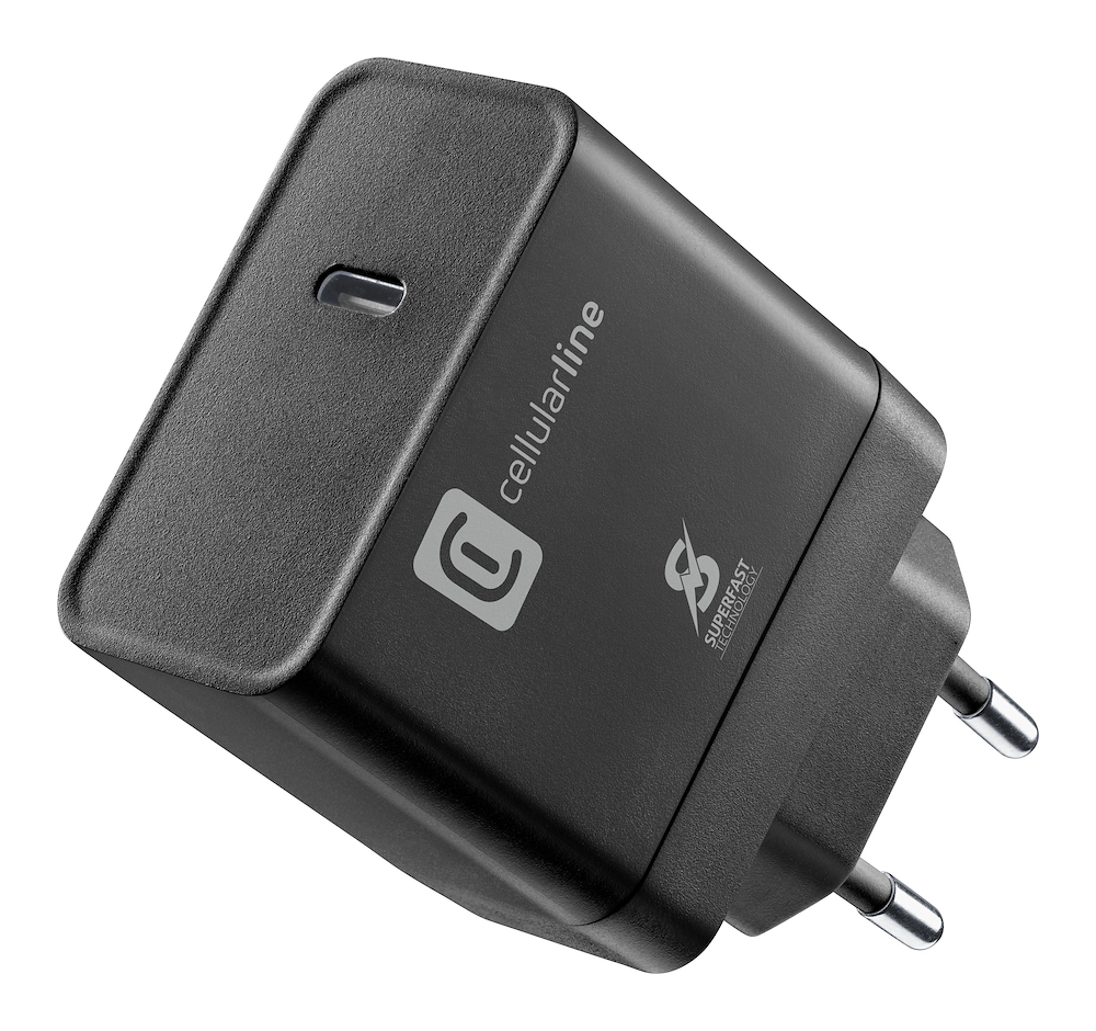 CELLULAR LINE ACHSMUSBC45WK - USB-C Ladegerät 45W Schwarz