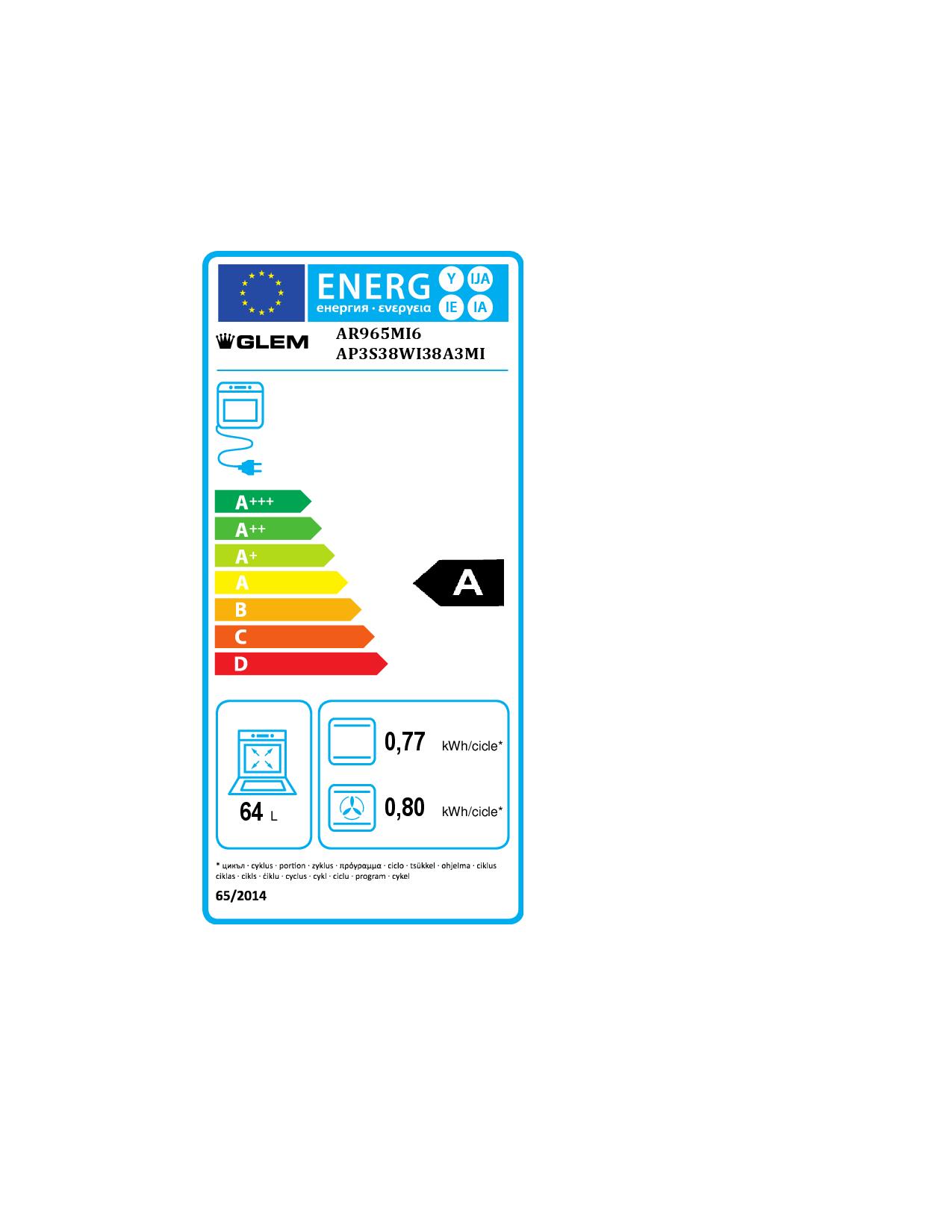GLEM GAS AR965MI6 - Cucina Alpha 90cm mit Elektroherd