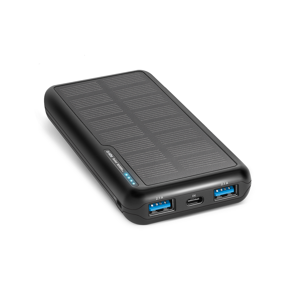 SBS TTBB10000SK - Power Bank 10000mAh mit Solarpanel
