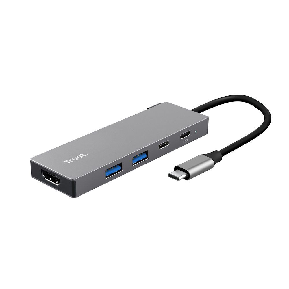 TRUST 26062 - USB-C HUB 5-PORT GRAU