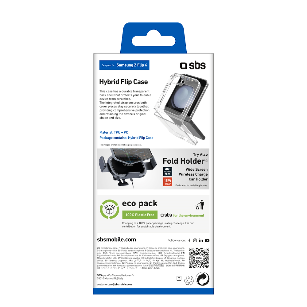 SBS TECOVSAZFLIP6T - Hybrid-Hülle für Samsung Z Flip 6
