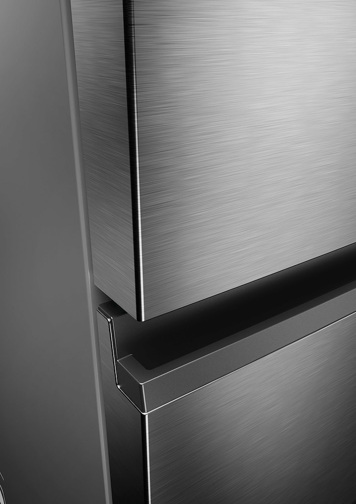 HAIER HTR3620CNMG - Kombi Kühlschrank Silber 414L