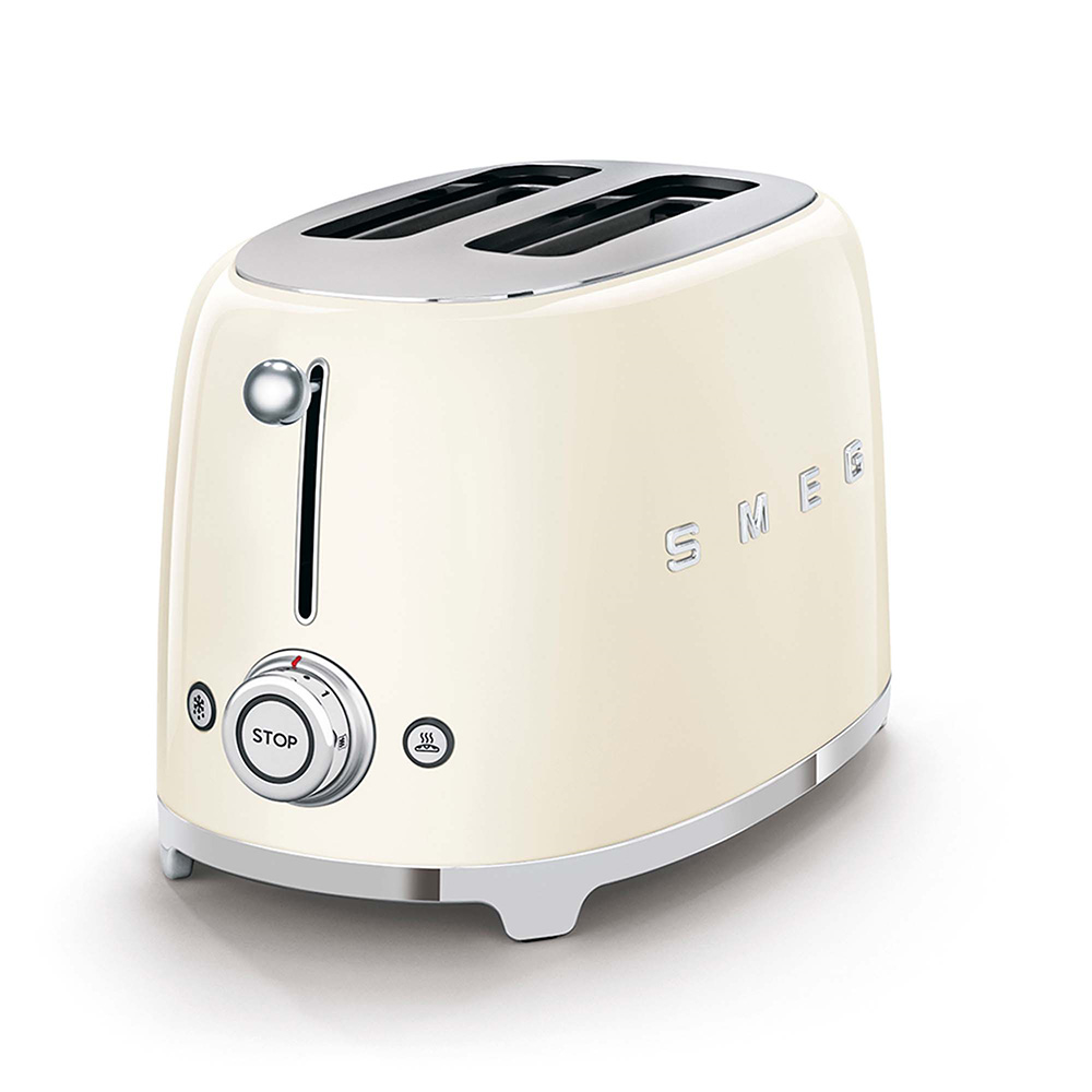 SMEG TSF01CREU - Retro-Toaster im 50er Jahre Stil in Creme