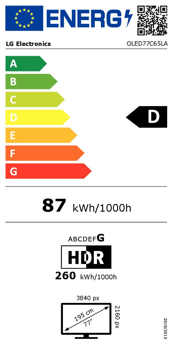 LG OLED77C65LA - Smart TV OLED 77 Zoll 4K