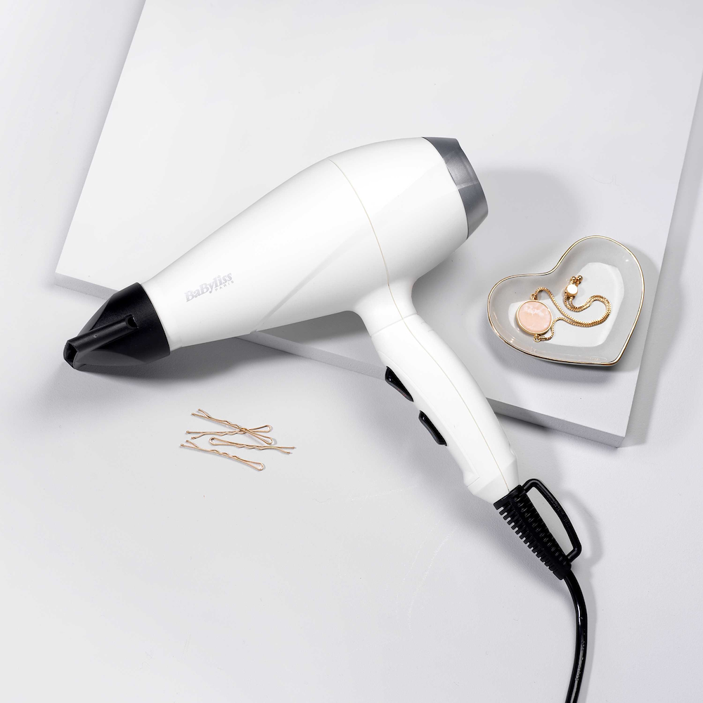 BABYLISS 6704WE - Professioneller Haartrockner 2000W in Weiß