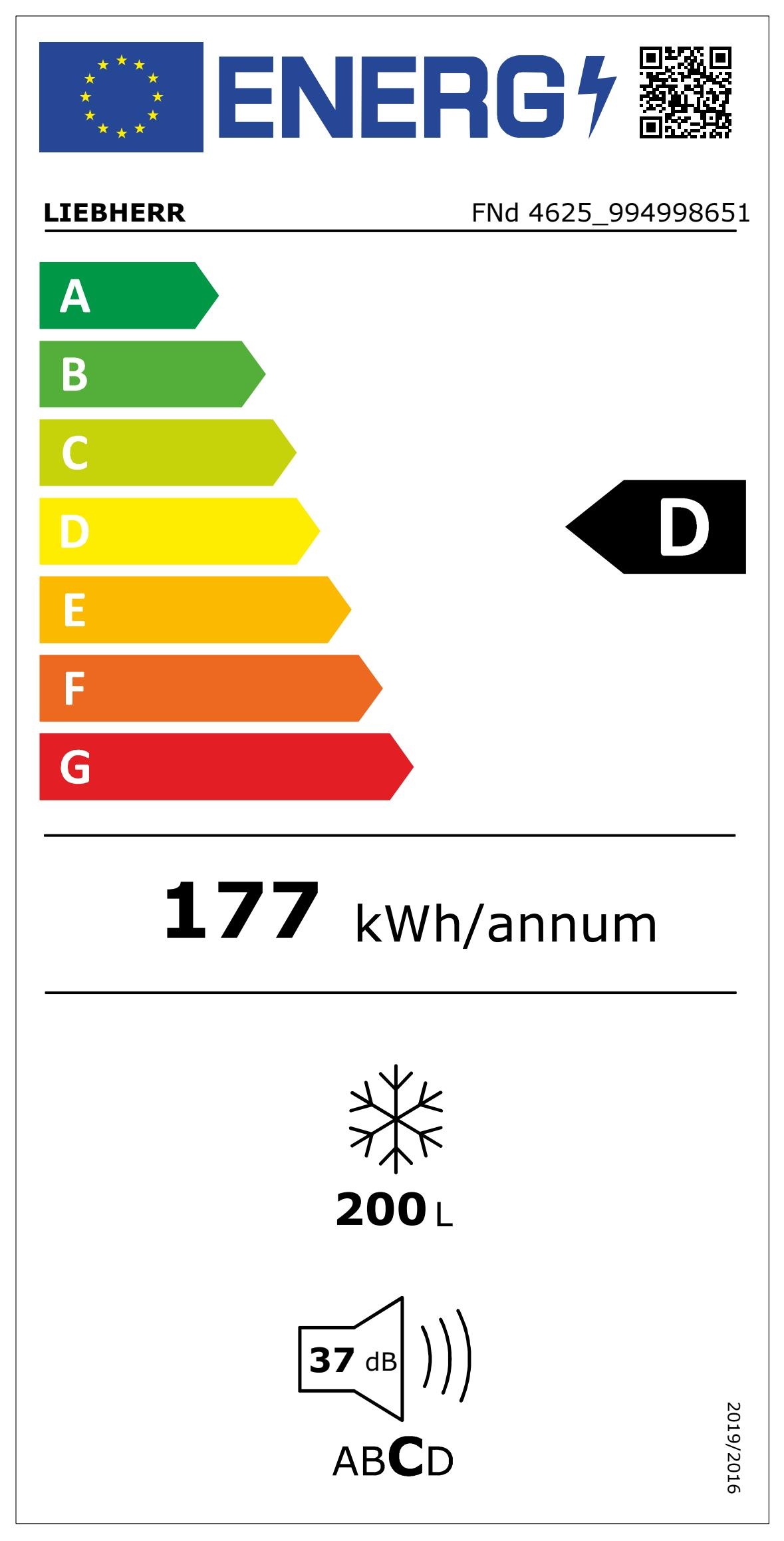LIEBHERR FND4625NF - Liebherr FND4625 NoFrost Standalone Gefriergerät