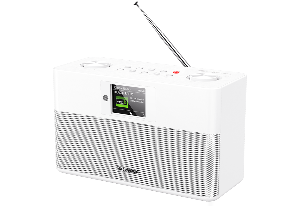 KENWOOD CRST85DABW - DAB+ Stereo Kompaktradio Weiss