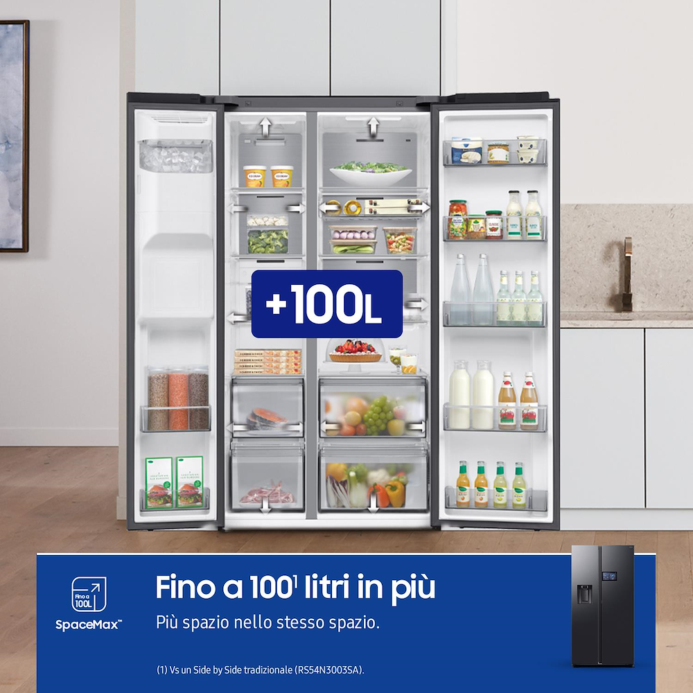 SAMSUNG RS90F64EDFEF - Samsung Side by Side Kühlschrank AI