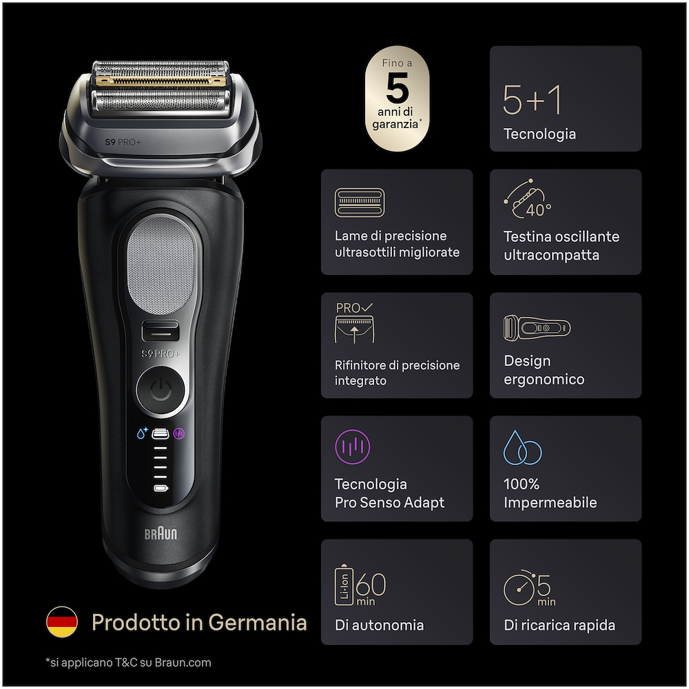 BRAUN 9600S - Elektrorasierer Schwarz