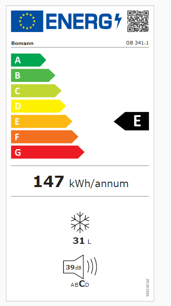 BOMANN GB341S - Bomann GB341S Gefrierbox 31lt