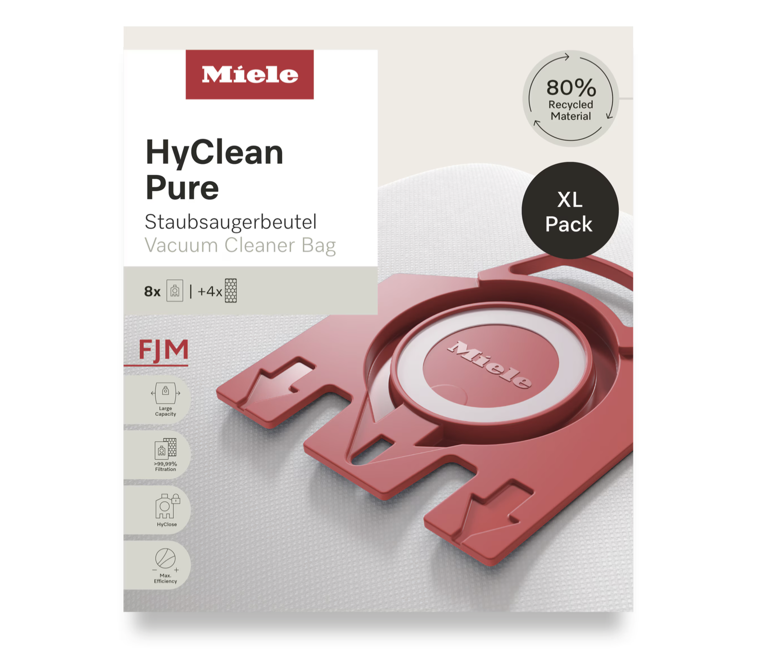 Miele 12498160 - FJM XL HyClean Pure Staubsaugerbeutel