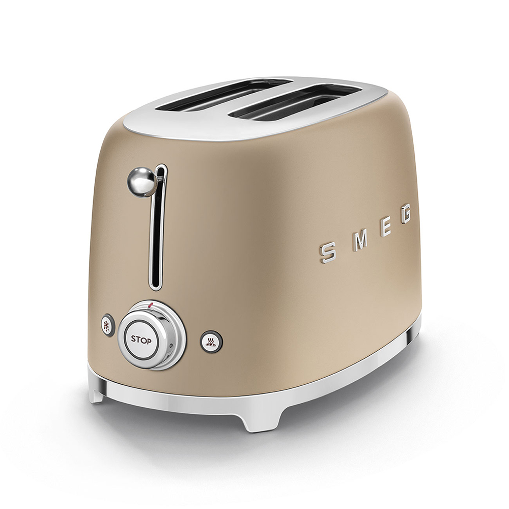 SMEG TSF01CHMEU - Toaster 50er Jahre Gold