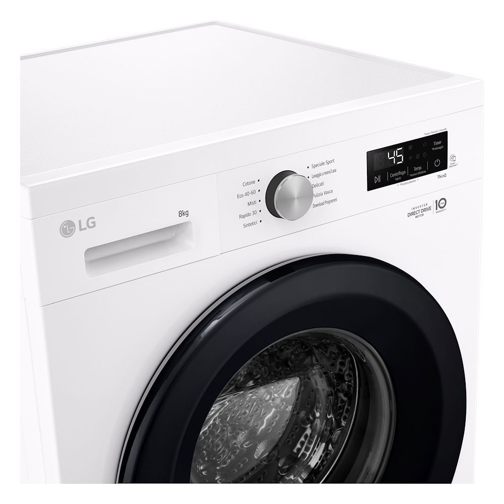 LG F4NX1008NWK - Smart Waschmaschine 8 kg A Klasse Wi-Fi