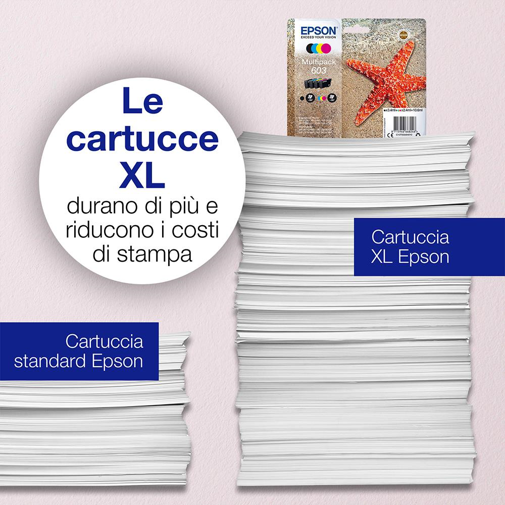 EPSON C13T03A94020 - C13T03A94020 0517622 CART.INK-JET STELLA MARINA 603 BLK XL+MAG/YEL/CIAN