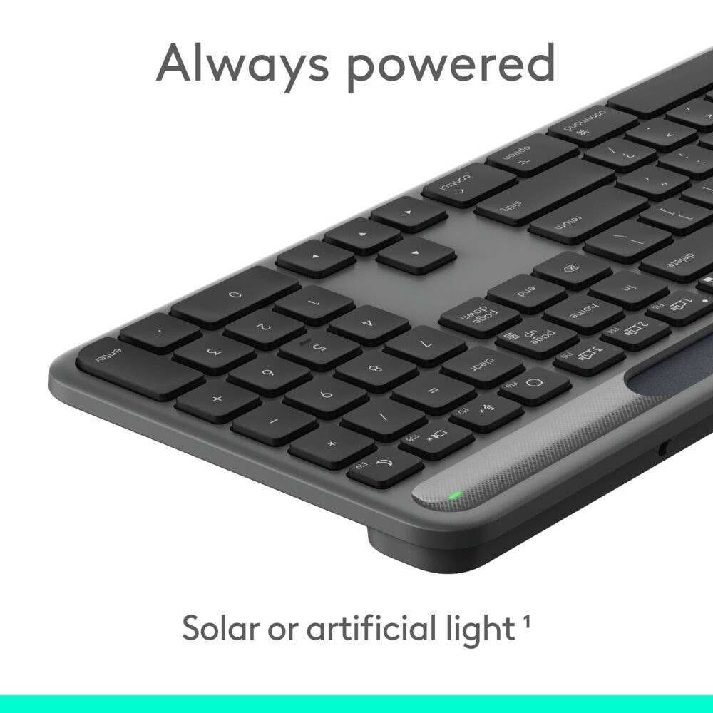 LOGITECH 920013761 - Wireless Tastatur Solar+ Graphite
