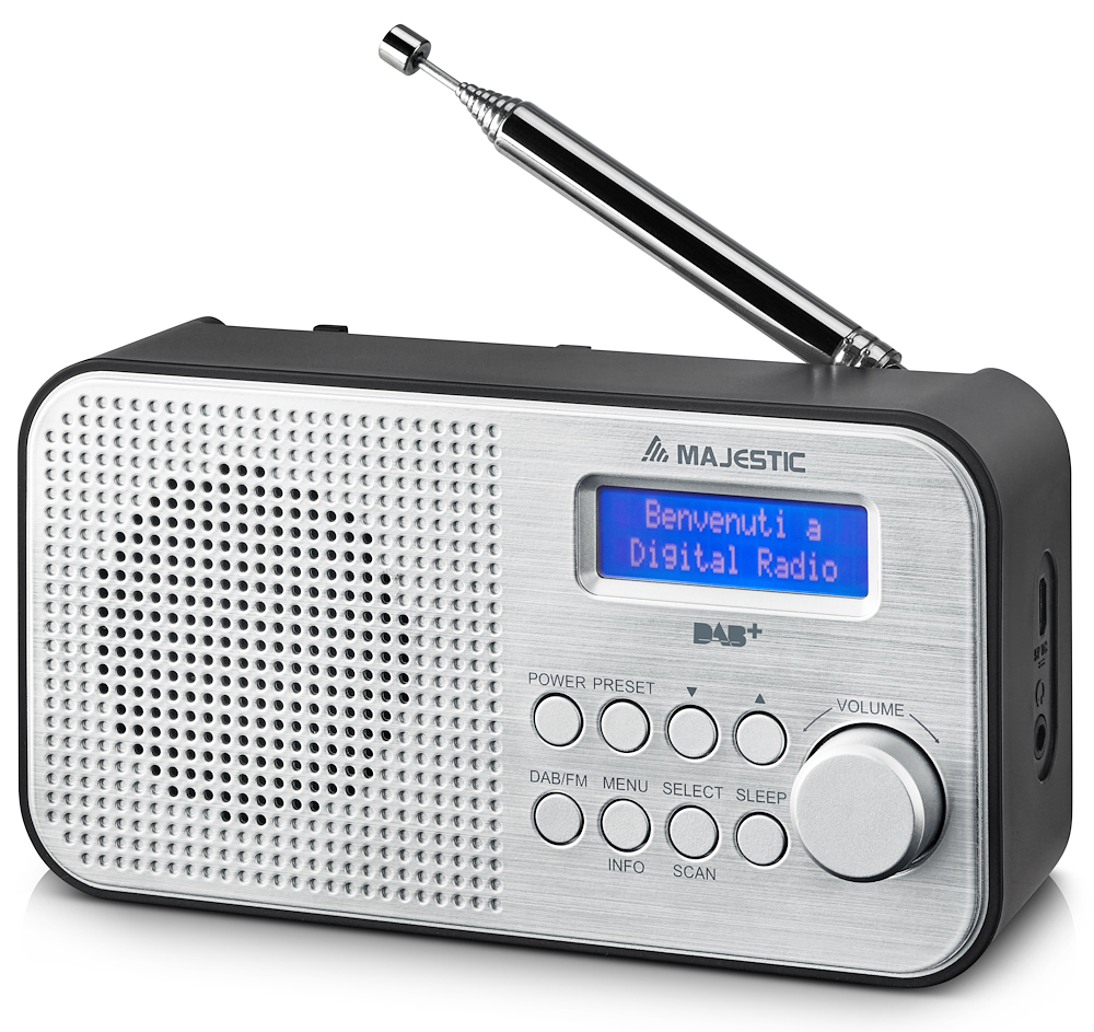 MAJESTIC RT194DAB - Tragbare DAB FM Wecker Radio