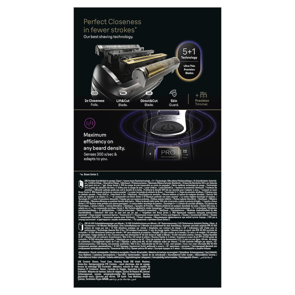 BRAUN 9600S - Elektrorasierer Schwarz