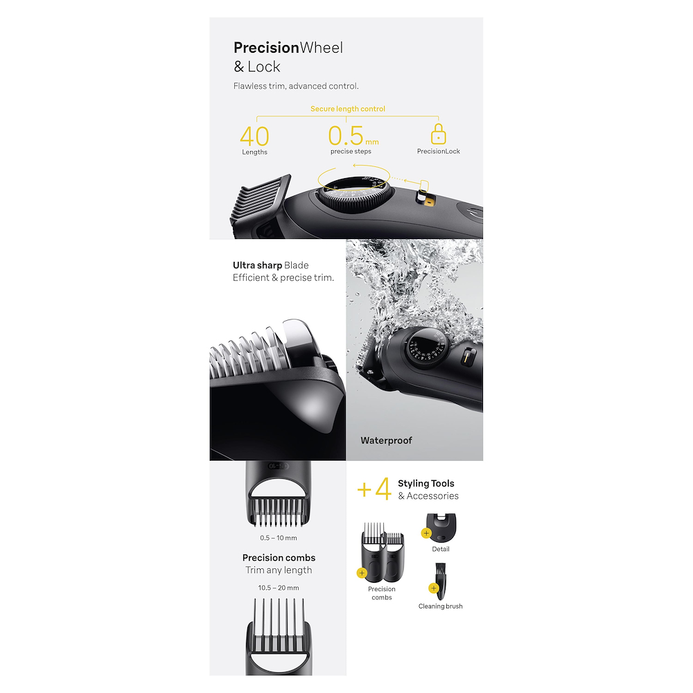 BRAUN BT5520 - Braun Barttrimmer Series 5 mit 40 Längen