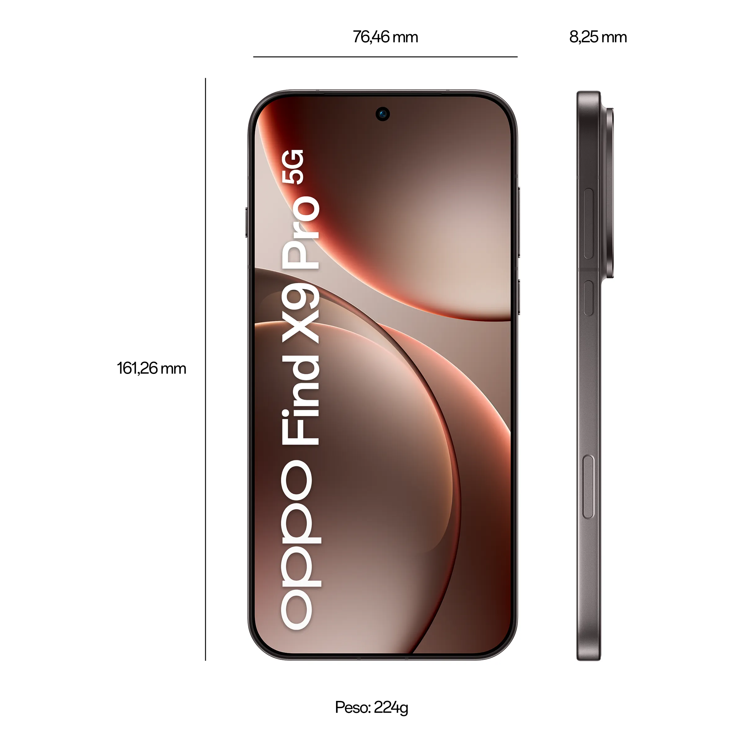 OPPO FINDX9PRO5GTITANIUMCHARCO - Find X9 Pro Smartphone Titanium Charcoal