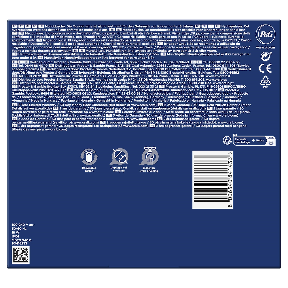 ORAL-B MD203REF - Oral-B Health Center Munddusche