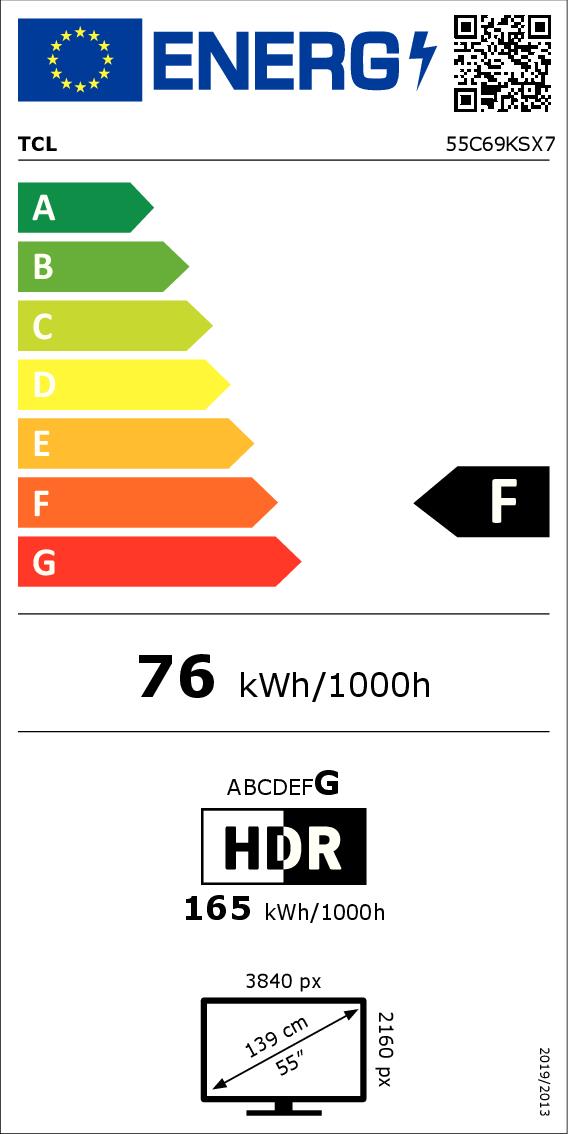 TCL 55C69KS - 55" MiniLED 4K TV mit Onkyo Audio