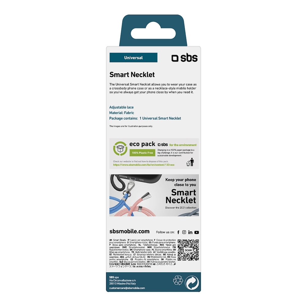 SBS TEUNILACEP - Smartphone Trageband Universelle Rosa