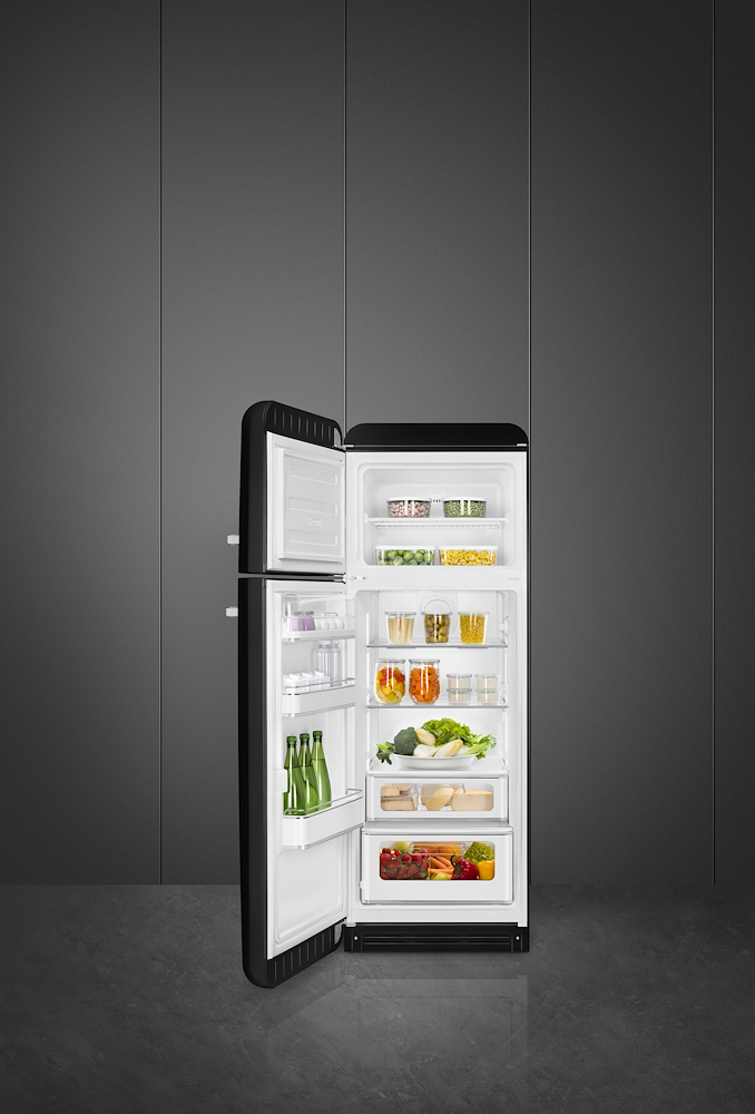 SMEG FAB30LBL6 - Doppeltür Kühlschrank Schwarz