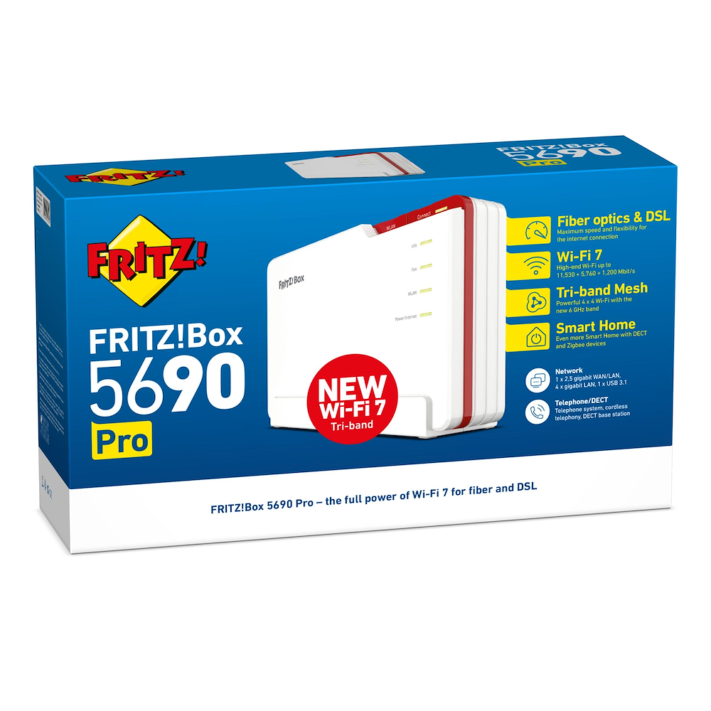 FRITZ! 20003058 - Box 5690 PRO Router mit Wi-Fi 7