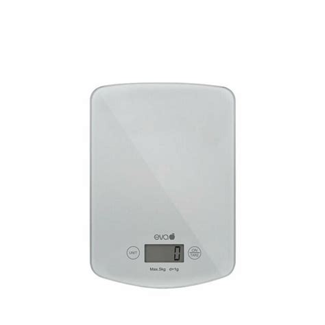 EVA KFG033373 - KÜCHENWAAGE DIG GLAS SILBER 10KG/1G