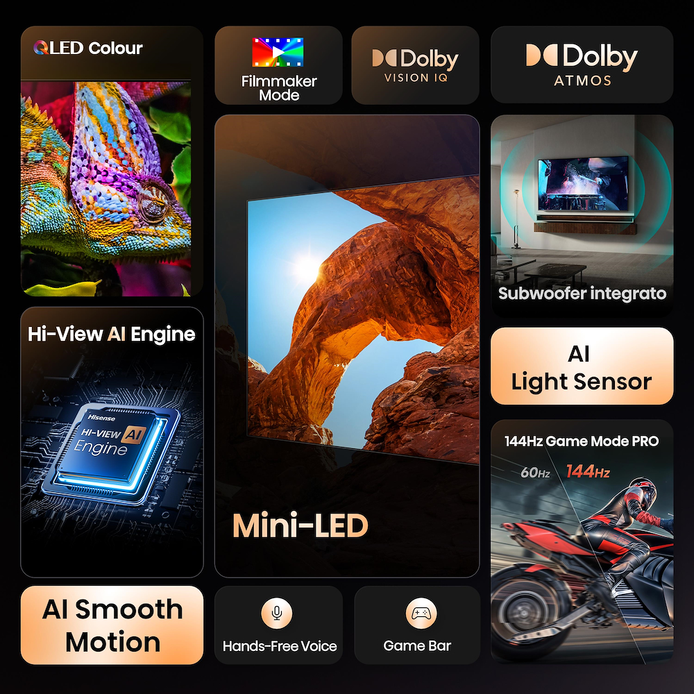 HISENSE 50U79Q - MINI-LED TV 50" 4K
