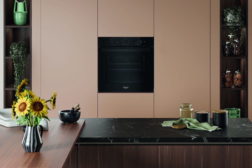 HOTPOINT-ARISTON HAO435HB - Schwarzer Ofen 60CM Idrolisi