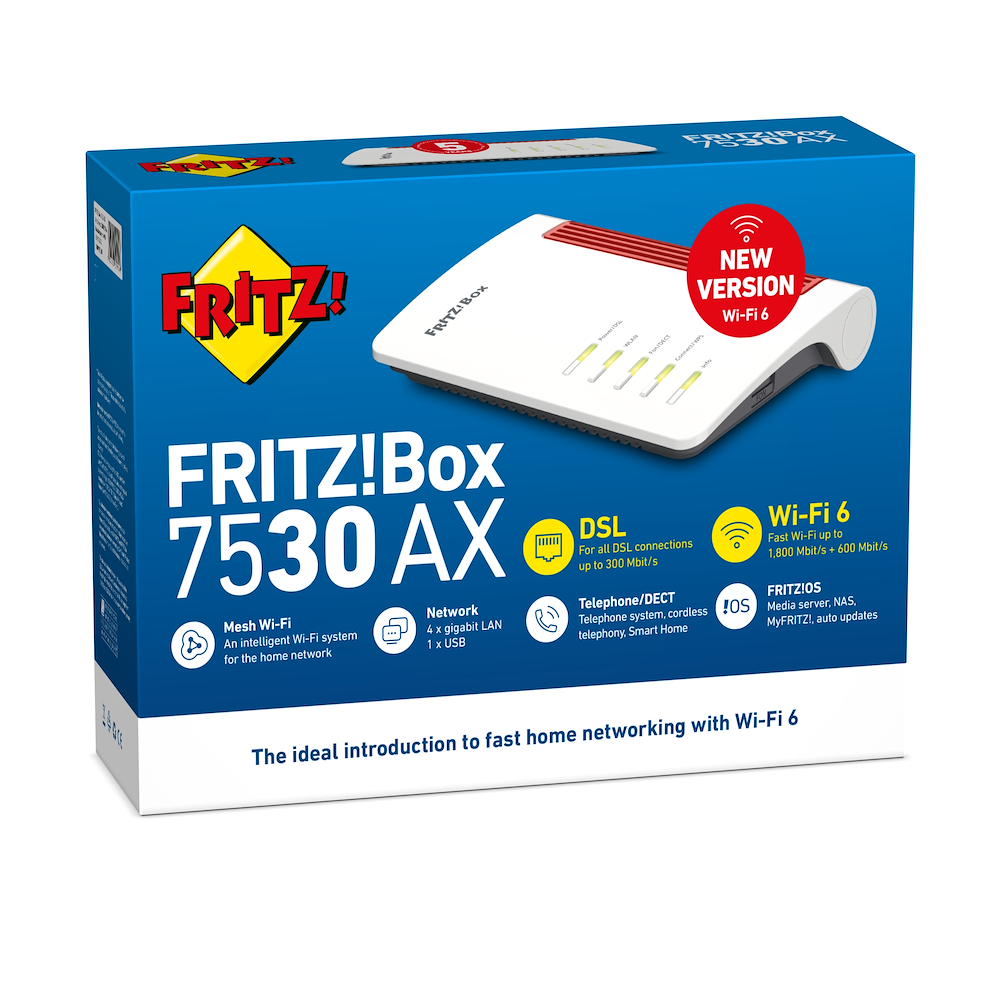 FRITZ! 20002944 - BOX 7530 AX Modem Router Wi-Fi 6